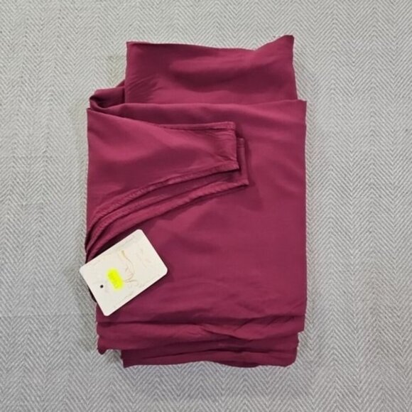 Aux Moda Italian Viscose Jumpsuit Women's Size XL Rose Red Wide Leg Loungewear - Picture 12 of 12